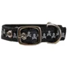 LEATHER MAN Pirate Dog Collar, Black, XS