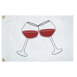 TAYLOR MADE Wine Glass Novelty Flag
