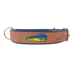 ZEPPELIN Dolphinfish Embroidered Dog Collar