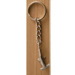 MARINE SPORTS Solid Pewter Hammerhead Key Chain
