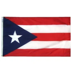 ANNIN FLAGMAKERS 12" x 18" Puerto Rico Courtesy Flag
