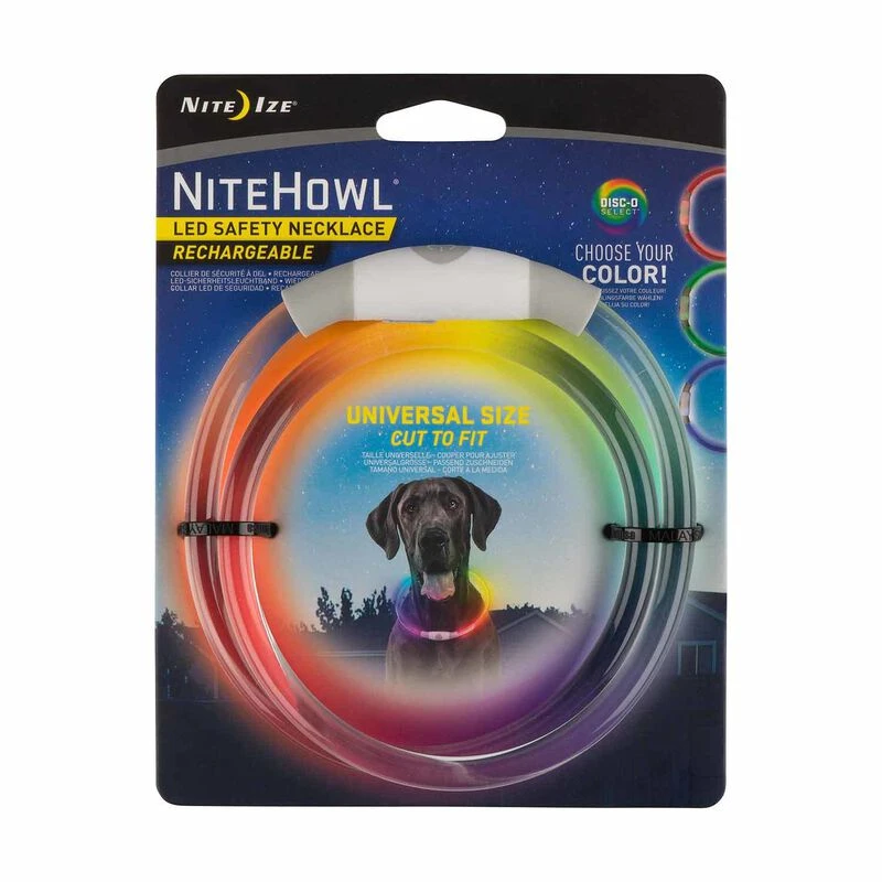 NITE IZE NiteHowl® LED Rechargeable Safety Necklace - Disc-O Select™