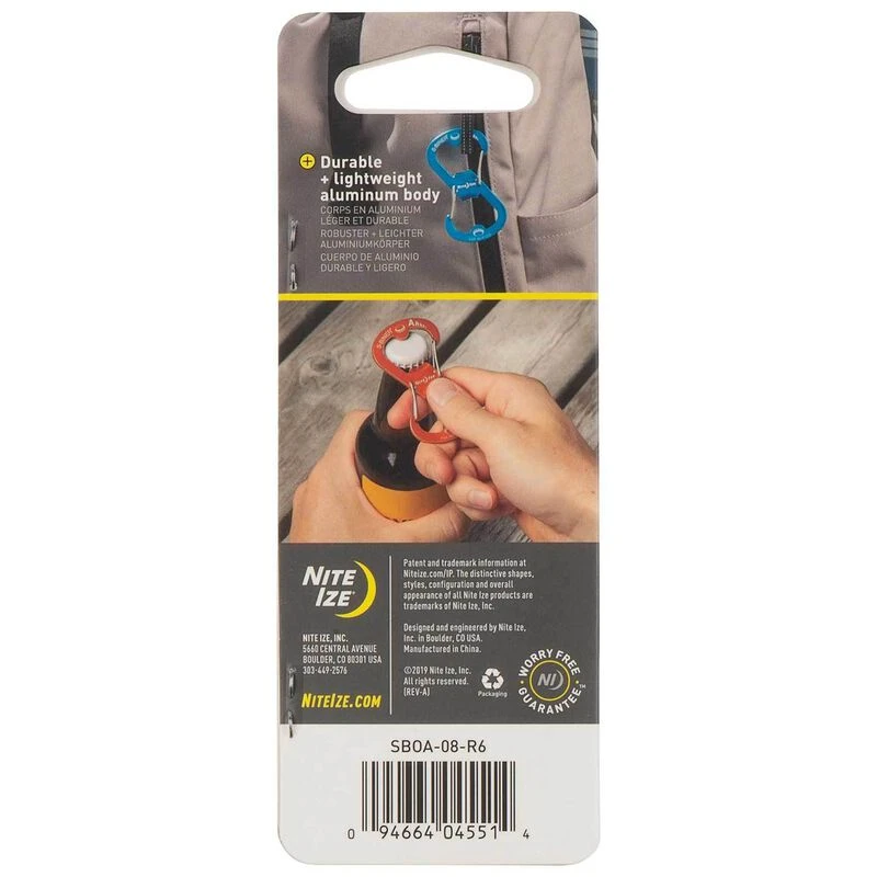 NITE IZE Ahhh...™ Aluminum Bottle Opener S-Biner - Image 4