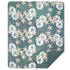 DENALI 60" x 72" Starfish & Sand Dollars Microplush Blanket