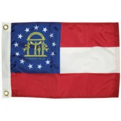 TAYLOR MADE Georgia State Flag, 12" x 18"