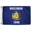 TAYLOR MADE Wisconsin State Flag, 12" x 18"
