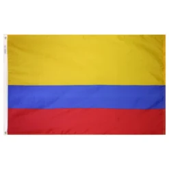 ANNIN FLAGMAKERS Colombia Courtesy Flag, 18&rdquo;L x 12&rdquo;W