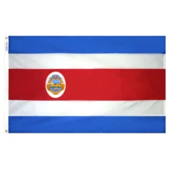 ANNIN FLAGMAKERS 12" x 18" Costa Rica Courtesy Flag