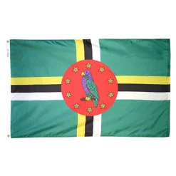 ANNIN FLAGMAKERS 12" x 18" Dominica Courtesy Flag