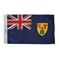 ANNIN FLAGMAKERS 12" x 18" Turks and Caicos Flag