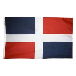 ANNIN FLAGMAKERS 12" x 18" Dominican Republic Courtesy Flag