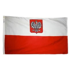 ANNIN FLAGMAKERS 12" x 18" Poland with Eagle Courtesy Flag